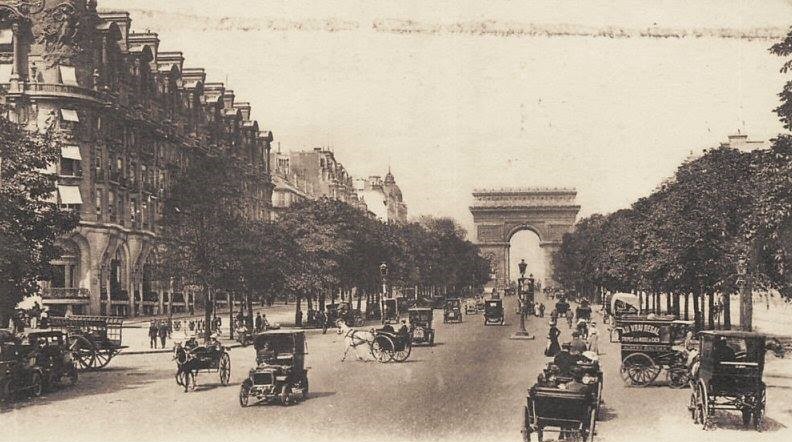 Foto antigua arc de triomphe