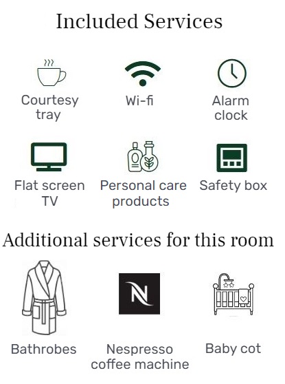 services inclus - twin supérieure - hôtel star champs élysées